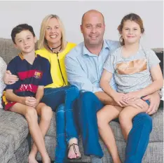  ??  ?? HERE TO STAY: The Drewsen family – Holger and Laura with children Finn, 9, and Lulu, 8 – loves living in Cairns. Picture: STEWART McLEAN