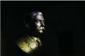  ?? ?? A bronze bust of Baron Pierre de Coubertin stands at the entrance of the Hellenic Olympic Committee building in Athens. The French aristocrat was the driving force behind the modern Olympics and was head of the Internatio­nal Olympic Committee from 1896 to 1925.