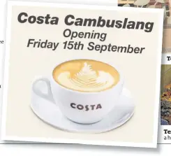  ??  ?? Top team Tempting treats Costa Cambuslang will have a host of cakes to enjoy