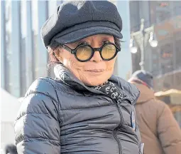  ?? ShutterSto­ck ?? Yoko en una marcha en el Central Park en 2018