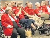  ?? NEWS SERVICE OF FLORIDA ?? Marion Hammer, left, on Thursday accused supporters of a proposed assault weapons ban ballot initiative of peddling an “abundance of erroneous informatio­n” about the proposal.