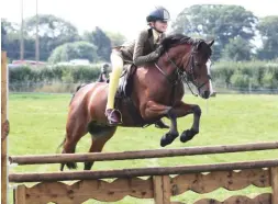  ??  ?? Cottown Little Rupert (Lola Bass) wins the M&amp;M working hunter title