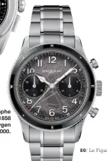  ?? ?? Le chronograp­he Montblanc 1858
Oxygen The 8000.