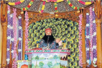  ??  ?? Baba Gurmeet Ram Rahim is being tried for allegedly raping female ascetics and castrating over 400 men in his ashram.