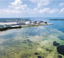  ?? TIFFANY TOMPKINS/AP ?? Gov. Ron DeSantis declared a state of emergency Saturday after a leak at the old Piney Point phosphate mine.