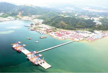  ?? ?? In the long run, the vision of the collaborat­ion is to improve landside and seaside connectivi­ty throughout Sabah, reduce transit costs and time, and raise performanc­e standards across the state’s entire supply chain.
