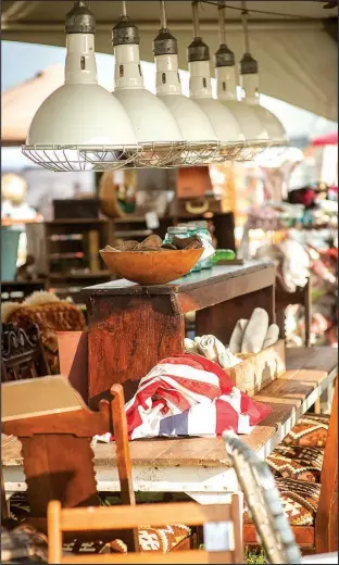  ?? NWA Democrat-Gazette/LARA JO HIGHTOWER ?? The fall Junk Ranch will feature more than 200 booths of vintage, antique, salvaged, repurposed and handmade goods.