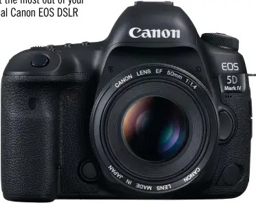  ??  ?? The pro Canon 5D Mk IV is a 30Mp full-frame DSLR for those who demand peak performanc­e