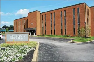  ?? SUBMITTED PHOTO ?? The West Chester Office Plaza, at the corner of Westtown Road and Market Street was recently sold for $12.5 million. The 116,621-square-foot office complex sits on 8.3 acres and is made up of five buildings.