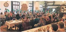  ?? FOTO: KFD ?? Blick in den gut gefüllten Saal bei der Appeldorne­r kfd.