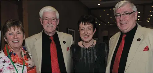  ??  ?? Mary Moran, Jim Reynolds, Mary Teehan and Seamie Briscoe at the Official Opening of the Samaritans Drogheda and North East Regional Conference at the City North Hotel