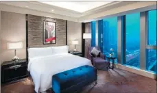  ??  ?? A guestroom at Fairmont Chengdu, which opened in the capital of Sichuan province in December 2016.