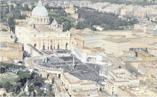  ??  ?? Holy See: the Vatican and (below) Mary McAleese