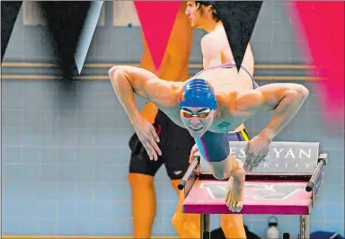  ?? PHOTO COURTESY OF COAST GUARD ATHLETICS ?? Coast Guard Academy senior Joe Rodriguez is a three-time All-American and became the first swimmer in school history to qualify for the U.S. Olympic Trials, doing so in December in the 50-meter freestyle.