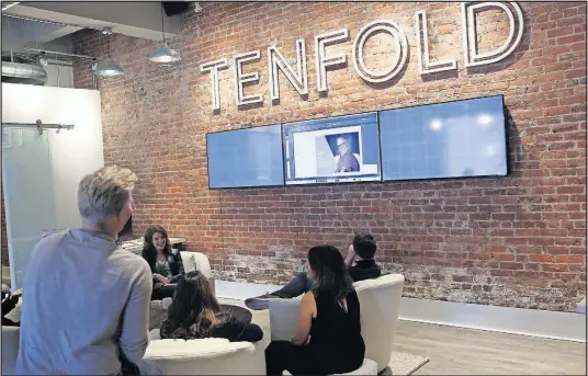  ?? [BROOKE LAVALLEY/DISPATCH] ?? Tenfold boasts a client list that includes Big Lots, Cardinal Health, Homage, Hot Chicken Takeover and Huntington Bancshares. The firm also has a national reach, including doing interior design work for ESPN.