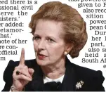  ??  ?? Anti-Delors: Ex-PM Mrs Thatcher