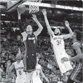  ?? LYNNE SLADKY AP ?? Kelly Olynyk: “I’m more just spacing the floor now. Kind of give everybody space. ... For me, it’s more spacing the floor and trying to knock down threes when they overhelp.”