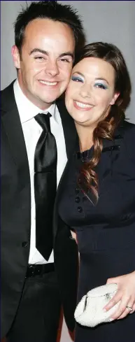  ??  ?? In happier times: Ant McPartlin and wife Lisa in 2007, a year after they married