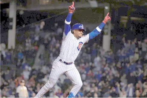  ?? FE ?? Morel pegó jonrón en su primer partido en la MLB y llegó a las bases en sus primeros 22 partidos, una marca para los Cubs.