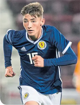  ??  ?? Scotland starlet Billy Gilmour has a huge night ahead tomorrow