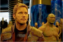  ??  ?? Chris Pratt and Dave Bautista in Guardians of the Galaxy Vol. 2.