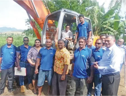  ??  ?? Minister for Waterways Mahendra Reddy with stakeholde­rs and guests during the commission­ing of the fourth national waterworks projects in Rakiraki Muslim Primary School in Rakiraki on June 15, 2018.