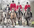  ??  ?? > Fox hunting became illegal in England and Wales in 2005