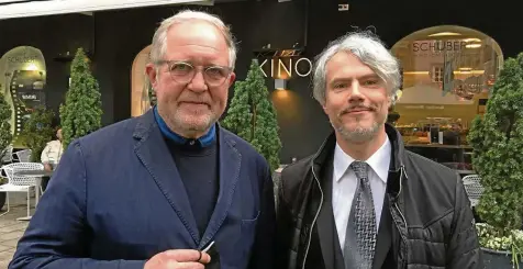  ?? ALF SCHNEIDER ?? Matthias Müller aus Brehme (rechts) war zur Premiere des Films „Taktik“nach Graz eingeladen. Schauspiel­er Harald Krassnitze­r genoss mit ihm die Aufführung. Müller schrieb den Soundtrack.