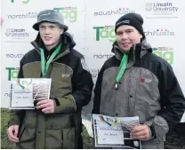  ?? PHOTO: SUPPLIED ?? Teamwork . . . Southland boys Ollie Trusler (left) and Josh Bennett, pictured after winning third place in the 2018 TeenAg OtagoSouth­land regional competitio­n, have won the Junior Young Farmer regional title.