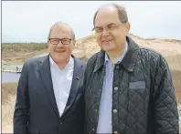  ?? /"/$: 8*--*4 5)& (6"3%*"/ ?? Canada’s Agricultur­e and Agri-Food Minister Lawrence MacAulay, left, says he enjoys a good personal and business relationsh­ip with his German counterpar­t, Christian Schmidt. MacAulay gave Schmidt a spirited tour of Greenwich National Park Monday as the...