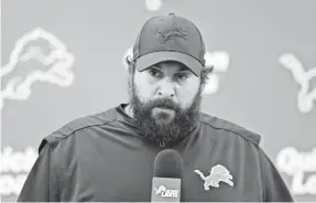  ?? CARLOS OSORIO/AP ?? Lions coach Matt Patricia spent seven minutes Thursday addressing a 22-year-old allegation against him.