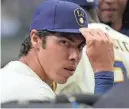  ?? MIKE DE SISTI / MILWAUKEE JOURNAL SENTINEL ?? Christian Yelich is still chasing the greatness that defined his first two seasons with the Milwaukee Brewers in 2018 and 2019.