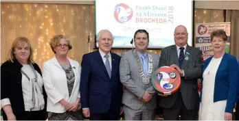  ??  ?? Joan Martin CEO Louth County Council, Grainne Ward programme officer Ireland Ancient East, Labhras O Murchu, Liam Reilly Chairman Louth County Council, Vince Jordan CCE President and Lolo Robinson Chairperso­n Fleadh Cheoil at the official launch Fleadh...