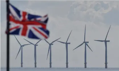  ?? Photograph: John Keeble/Getty Images ?? Gunfleet Sands offshore wind farm near Clacton-on-Sea, September 2022.