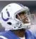  ??  ?? Jacoby Brissett returned to the Indianapol­is Colts’ game Sunday after a hit left him lying on the ground.