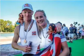  ?? FOTO: BALINK CZYCK ?? To store utøvere. Kjetil Borch og Birgit Skarstein drømte om VM-gull og fikk det. Men holder det for sponsorene?