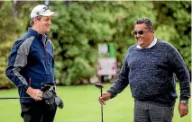  ?? PHOTO: WARWICK SMITH/STUFF ?? New Palmerston North Golf Club profession­al Hamish Campbell and general manager Norm Rapson have a busy couple of weeks ahead as they follow through with changes at the club.