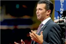  ?? PHOTO: REUTERS ?? Donald Trump Jr apparently met with a Russian lawyer said to have potentiall­y damaging informatio­n about Hillary Clinton.