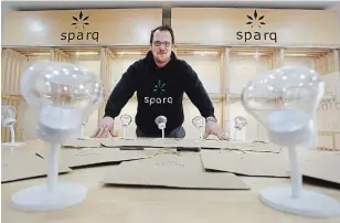  ?? CLIFFORD SKARSTEDT EXAMINER ?? General manager Robert Brunsch, inside Sparq Retail’s Charlotte Street location on Wednesday, says the new cannabis store will open in January. A second location is expected to open by summer on Lansdowne Street West.