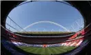  ?? Photograph: Eddie Keogh for The FA/ Shuttersto­ck ?? The FA had been intending to allow fans into Wembley for the Community Shield at the end of August, but has had to pause such plans.