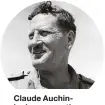  ??  ?? Claude Auchinleck oversaw the defence of the Alamein Line