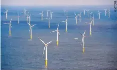  ??  ?? Schweizer Energiekon­zerne investiere­n in europäisch­e Windanlage­n.