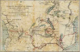  ?? PICTURES: WIKIPEDIA ?? The journeys of Livingston­e in Africa between 1851 and 1873.