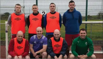  ??  ?? The Tralee Gardai team that played in the Over 35 soccer tournament on the all-weather pitches at the John Mitchels GAA Club, Tralee last Saturday