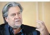  ??  ?? Stephen Bannon war ChefStrate­ge des Trump-Wahlkampfe­s 2016