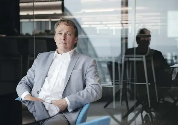  ?? GALIT RODAN/BLOOMBERG ?? Bruce Linton, CEO of Canopy Growth Corp., says he’s concerned many marijuana companies are vulnerable to failing by not focusing on long-term growth Canopy Rivers, like a venture capital arm of Canopy Growth, will begin trading on the Toronto Venture Exchange this week.