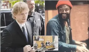  ?? (Pic: Supplied) ?? Ed Sheeran cleared of allegation his song ripped off Marvin Gaye’s ‘Let’s Get it On’.