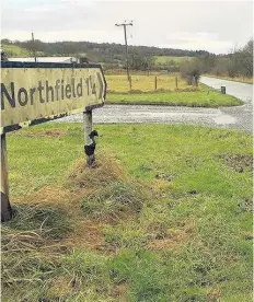  ??  ?? Rural The body was found on the road to Northfield, at a passing place near Boards Quarry