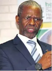  ??  ?? KZN Health MEC, Dr Sibongisen­i Dhlomo