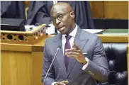  ?? PHOTO: EPA-EFE/BRENTON GEACH ?? Former finance minister Malusi Gigaba may be overestima­ting the value of saleable state property.